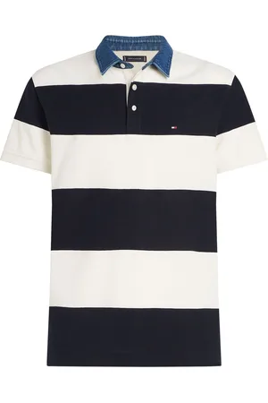 Tommy Hilfiger Relaxed Stribet Kortærmet Rugby Polo-skjorterXL
