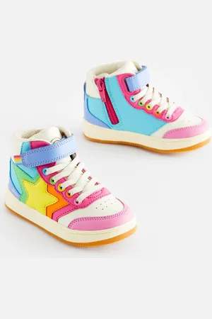 Little Bird Rainbow Star Hi-Top Trainers