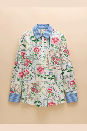 Joules Amilla Longline Relaxed Fit Skjorter44
