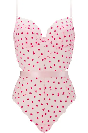 Ann Summers Hold Me Tight Flocked Heart BodyL