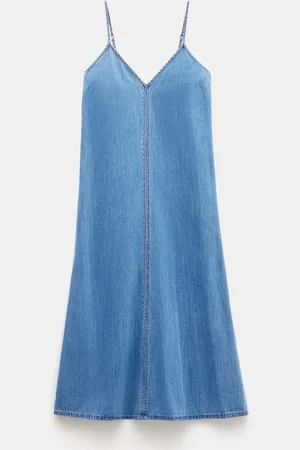 Hush Puppies 100% Bomuld Saskia Denim Slip Maxikjole46