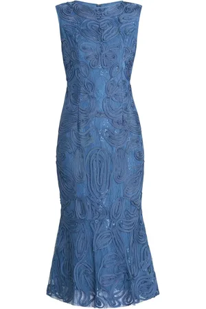 Gina Bacconi Blue Roxanne Corded Dress48