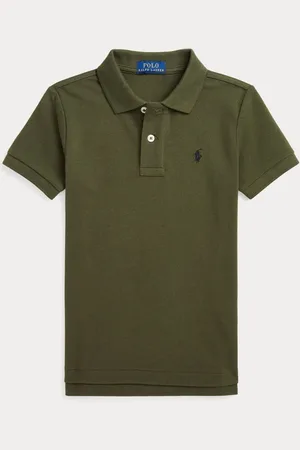 Ralph Lauren Drenge Grøn The Iconic Pique 100% Cotton Polo-skjorter5 år (110cm)