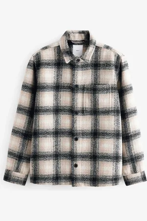Next Wool Blend Check Shacket Overshirt3XL