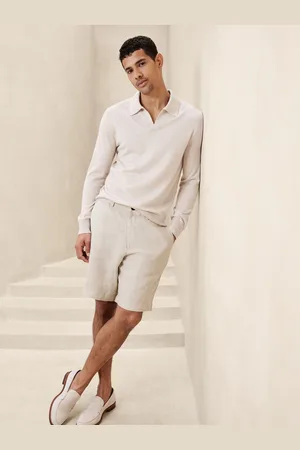 Banana Republic Lino 9" Hør Shorts30 R