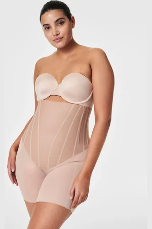 Spanx Super Sculpt High-Waisted Mid-Thigh Nude ShortsMiddel
