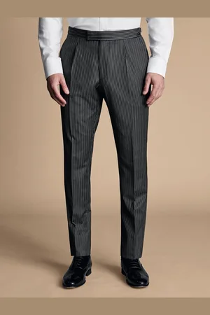 Charles Tyrwhitt Stribet Slim Fit Morning HabitbukserW32 L32