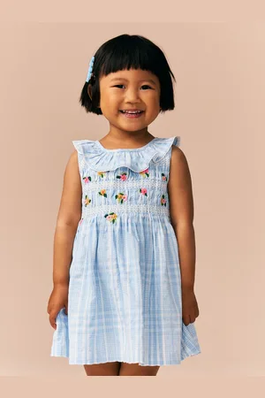 Next Embroidered Shirred Collar Dress (3mths-8yrs)5 - 6 år (110 - 116cm)