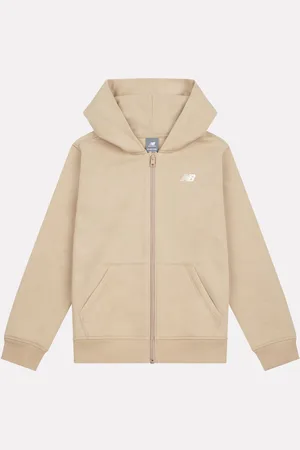 New Balance Drenge Brush Back Small Logo Zip Hættetrøje8 - 9 år (128 - 134cm)