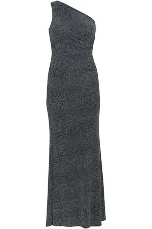 Gina Bacconi Blue Kasey Metallic Knit Dress40