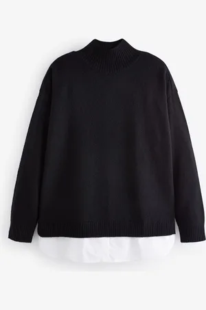 Next Roll Neck Shirt Back PonchoM