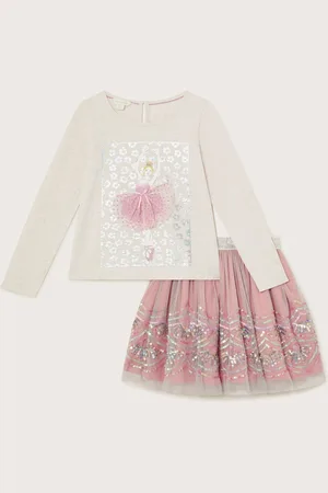 Monsoon Ballerinas Top and Sequin Skirt Set7 - 8 år (122 - 128cm)