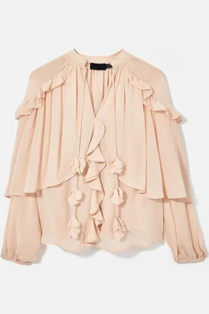 mint&berry Cape Ruffle Blousexlarge