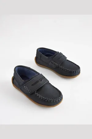 Next Penny Loafers i læder med berørings- og tætlukning