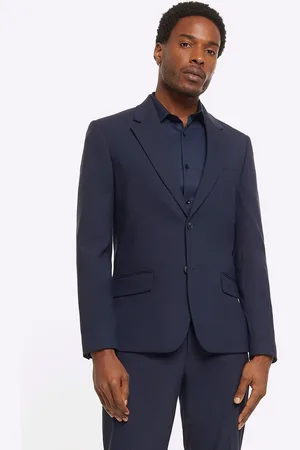 River Island Slim Enkeltradet Jakkesæt Jakke54 Lang (UK 44 L)