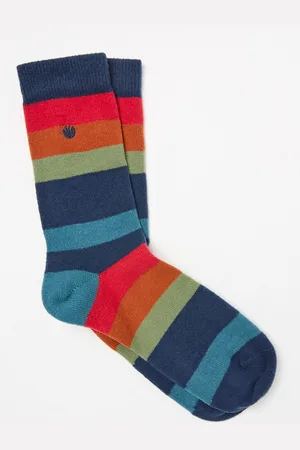 Fat Face FatFace Cosy Striped SocksUK 6.5 - 9