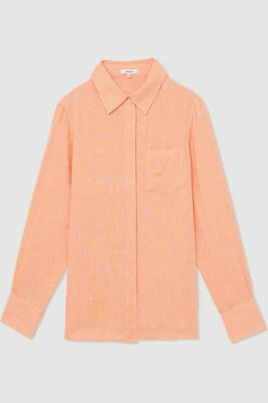 Reiss Belle Linen Button-Through Shirt34