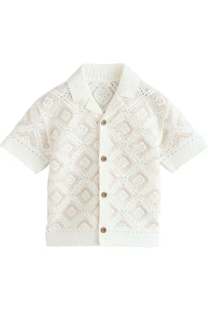Next Hæklet Revere Collar Kortærmet strikket poloskjorter (3mdr.-7år)98104cm
