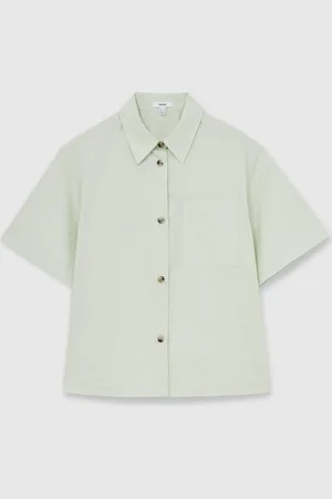 Reiss Jordan Cotton 100% Cotton Short Sleeve Shirt40