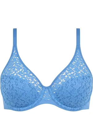 Chantelle Blue Norah Soft Feel Floral Underwired Bra70FF