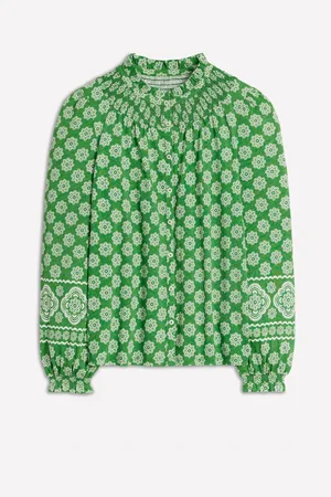 Boden Fay Smocked Jersey Skjorter42