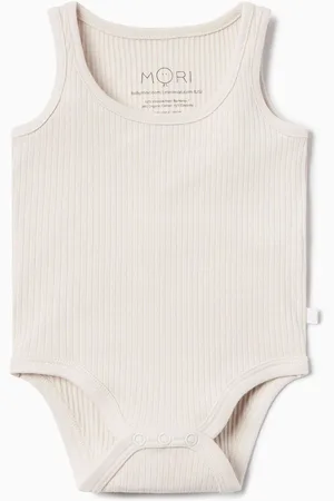 Mori Natural Sleeveless Bodysuit8086cm
