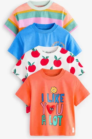 Next Short Sleeve T-Shirt 4 Pack (3mths-7yrs)6 - 7 år (116 - 122cm)