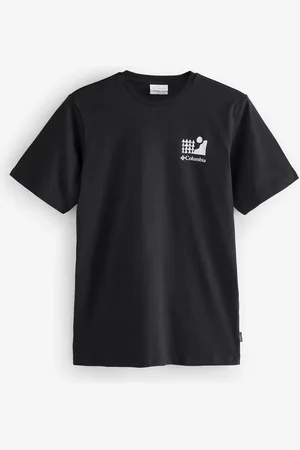 Columbia Explorers Canyon Back Short Sleeve Black T-Shirtsmall