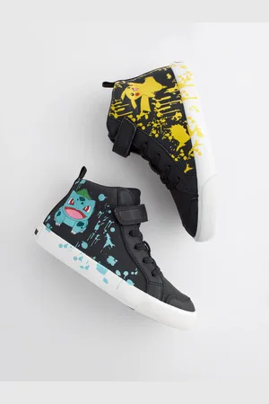 Next Pokemon Elastic Lace High Top Trainers