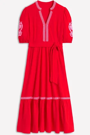 Boden 100% Bomuld Amara Broderet Jersey Kjole42