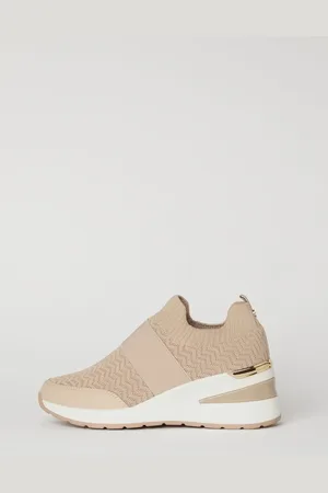 Lipsy London Knitted Chunky Wedge Pull On Runner Trainers