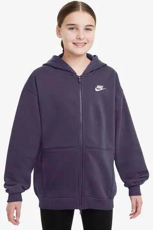 Nike Oversized Club Fleece Zip Through Hættetrøje12 - 13 år (152 - 158cm)