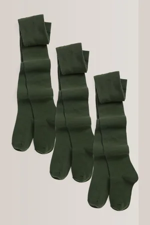 Next 3 Pak bomuldsrige skoletights7 - 8 år (122 - 128cm)