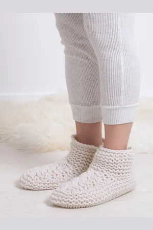 Totes Toasties Ladies Chunky Winter Knitted BootiesEn
