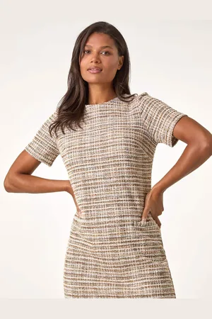 Roman Textured Pocket Stretch Shift Dress44