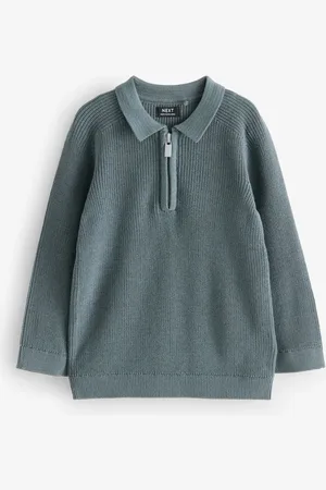 Next Long Sleeve Quarter Zip Knitted Polo Shirt (3mths-7yrs)3 - 6 måneder (62 - 68cm)