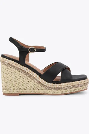 Carvela Fascino Black Wedges Sandalseu39