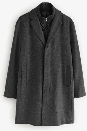 Next Wool Blend Mock Gilet Smart Epsom OvercoatL Reg