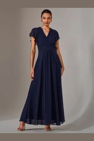 Jolie Moi Chiffon Pleated Maxi Dress38