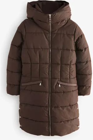 Next Vandafvisende Polstret Puffer Hooded Mid Length Coat46
