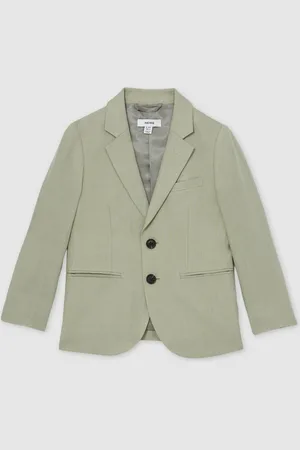 Reiss Kin Linen Single Breasted Blazer158164cm