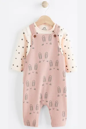 Next Jersey Baby Dungaree and Bodysuit Set (0mths-2yrs)1.5 - 2 år (86 - 92cm)