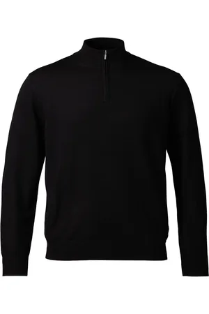 Charles Tyrwhitt Pure Merino Quarter Zip TrøjeL