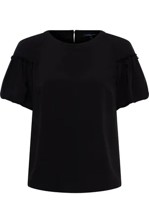 French Connection Crepe Light Pufærme TopL