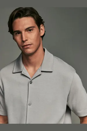 Next Relaxed Fit Smart Cuban Collar Jersey ShirtXXL