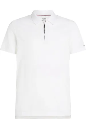 Tommy Hilfiger Performance Zip Kortærmet 100% Bomuld Polo-skjorterStor