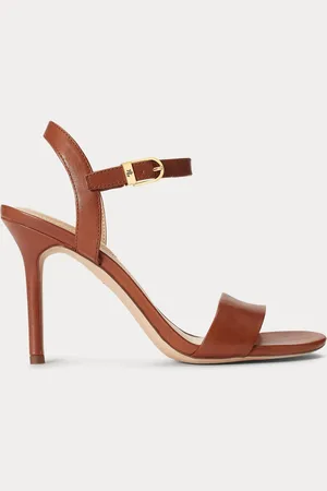 Ralph Lauren Gwen Nappa læderrem hæle