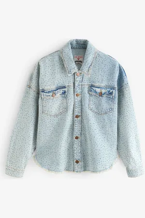 Guess Diamante Western White Shacketxlarge