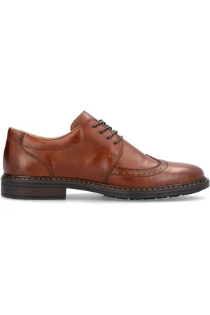 Rieker Mens Brogue Brown Shoes