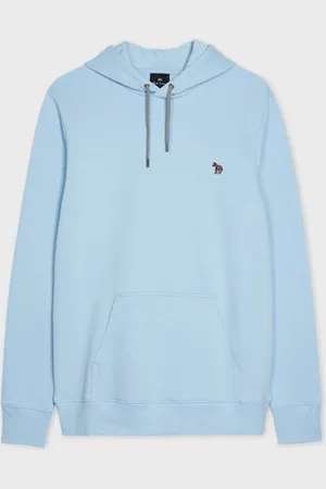 Paul Smith Regular Fit Blue Logo 100% Cotton Hoodiexxlarge